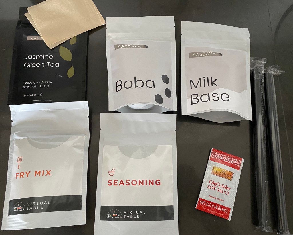 Everything we needed to cook with!